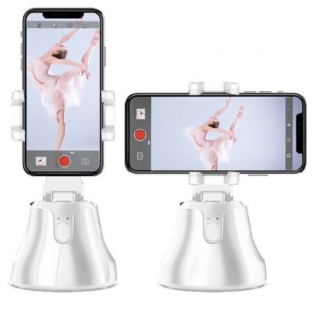 Leotec LESOP3601W Soporte Selfie 360 Blanco con Seguimiento Facial Leotec LESOP3601W Soporte Selfie 360 Blanco con Seguimiento Facial